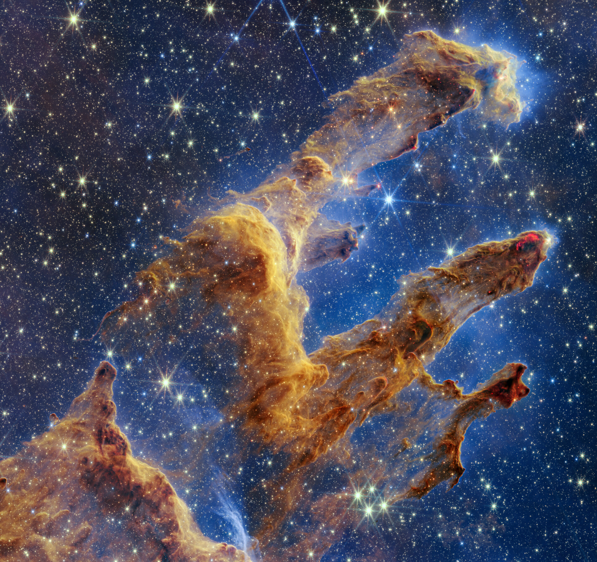 Deep Space Pillars of Creation